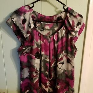 Signature by Larry Levine Cap Sleeve Blouse